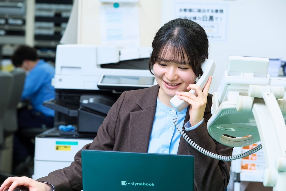 E.O.さんの仕事風景